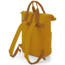 (One Size, Mustard) Bagbase Unisex Adult Roll Top Twin Handle Backpack