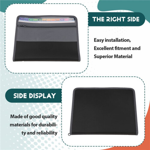 13 Pocket File Folder Storage Rack,File Box Storage Bag,with Zipper, Suitable for A4 Paper, Banknotes,Document Receipt A 2