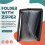 13 Pocket File Folder Storage Rack,File Box Storage Bag,with Zipper, Suitable for A4 Paper, Banknotes,Document Receipt A 2