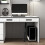 Cable Management Kit, Height-Adjustable Desk Four-Entry Round Cord Storage Box (White) 6
