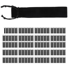 200 Stück Schwarzer Samt Stift Beutel Hülsen Halter Einzelner Stift Beutel Tasche Bleistift Beutel