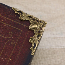 24 Piezas Caja Protectora de Esquina de Libro de Metal Vintage Libro áLbum de Recortes Cubierta Protectora Decorativa de Esquina