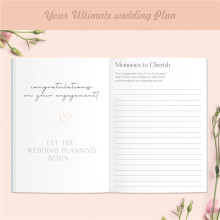 Hochzeit Planer, Buch und Organizer, das Komplette Braut Planung Journal für Verlobte Paare, A5 Notizbuch mit Festem Einband