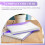 12Pack A4 Plastic File Folder,Expandable A4 Expandable Punched Pockets for A4 Folders,with Snap Closure and Label Pocket 3