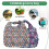 Grocery Bags Reusable Foldable 10 Pack Shopping Tote 50LBS Extra Large Ripstop Pattern Machine Washable Storage 3
