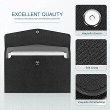 A4 Pu Leather Document Cases,A4 Snap Button Document Folder,Business Pu Leather A4 Pocket,Document Organizer 1Pcs