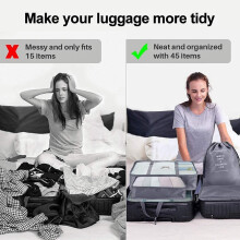 Packing Cubes for Suitcase,9 PCS Travel Packing Cubes  Suitcase Organizer Bags Set Luggage Packing Organizers