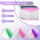 12Pack A4 Plastic File Folder,Expandable A4 Expandable Punched Pockets for A4 Folders,with Snap Closure and Label Pocket 5