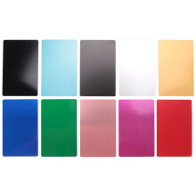 100PCS Mixed Color Aluminum Alloy Card Engraving Metal Business Visit Business Card Blank 0.2mm Thick