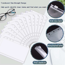 A6 Budget Planner Binder with Zipper Envelopes Cash Envelopes for Budgeting, Money Organizer for A6 Cash Budget Binde B