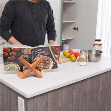 KochbuchstäNder, Handgefertigter Kochbuchhalter Aus Holz, Rezeptbuchhalter für AusstellungsstäNder, BauernkochbuchstäNder