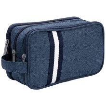 Travel Toiletry Wash Bag Dry & Wet Separation Gym Shaving Organiser Bag with 3 Compartments