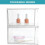 2 Pack Stackable Makeup Organizer Storage Drawers, Acrylic Bathroom Organizer, Clear Plastic Storage Box 2