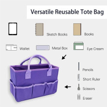 and Art Bag for Supplies with Pockets, Oxford Tote Bag for Artist, Kid, Teacher Organizer Storage,A