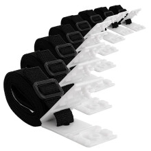 24-Teiliges Befestigungsgurt-Set für Schwimmbadabdeckungsrollen, Universelle Solardeckenrolle, Nylon-Gurtband, SchnallenverschlüSse