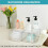 2 Pack Stackable Makeup Organizer Storage Drawers, Acrylic Bathroom Organizer, Clear Plastic Storage Box 4