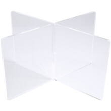 Acryl Boek Houder X-Vormige Display Stand voor Kookboek Recept Menu Tijdschriften Verhalenboek Houder voor Display, Transparant S