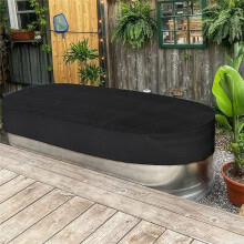 6Ft Oval Stock Tank Pool Cover,Waterproof Stock Tank Cover with Storage Bag,Durable 420D Oxford Stock Tank Cover