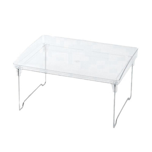 Acrylic Transparent Desktop Storage Box Student Dormitory Office Storage Rack Household Foldable Heightening Rack 1