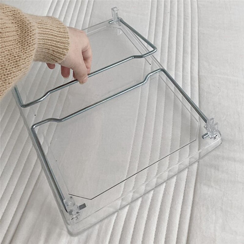 Acrylic Transparent Desktop Storage Box Student Dormitory Office Storage Rack Household Foldable Heightening Rack 1