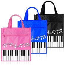 3 PièCes Touches de Piano Sac à Main Petit Piano Sac de Musique Sac Fourre-Tout RéUtilisable Sac à BandoulièRe Sac à Provisions Sac à Livres