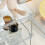 Acrylic Transparent Desktop Storage Box Student Dormitory Office Storage Rack Household Foldable Heightening Rack 6