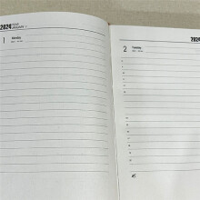 2024 Diary A5 Diary Week to View A5 Daily Planner Notebook for Office Christmas Gift Diary for 2024 Red
