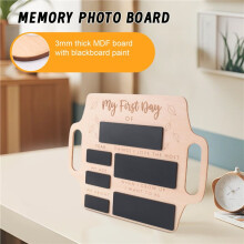 First Day of School Sign - Reusable Memory Photo Board with Handles Back to School Starting School Nursery Preschool