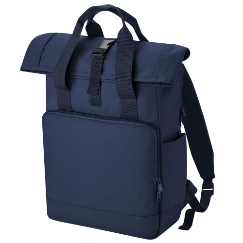 BagBase (One Size, Navy Dusk) Bagbase Roll Top Twin Handle Laptop Bag