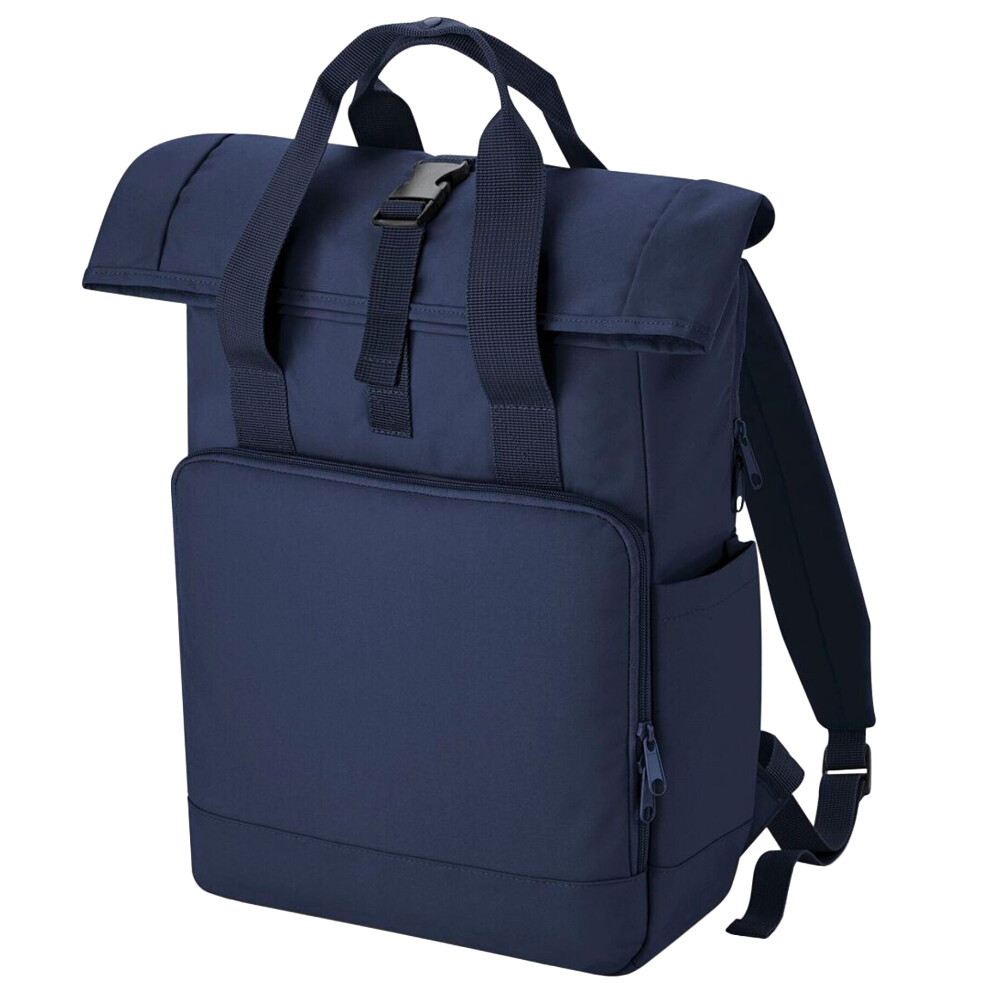 Bagbase (One Size, Navy Dusk) Roll Top Twin Handle Laptop Bag