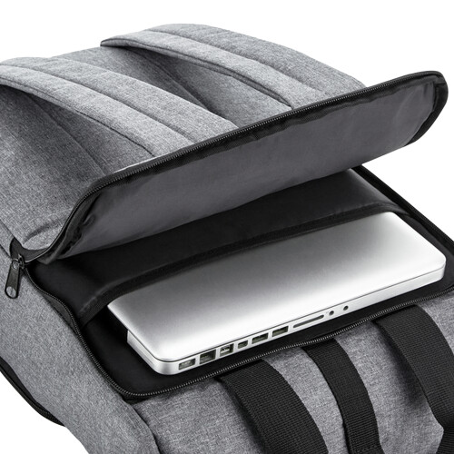 BagBase (One Size, Grey Marl) Bagbase Roll Top Twin Handle Laptop Bag 1