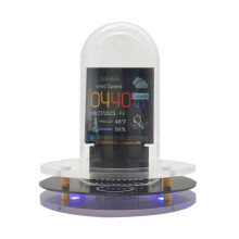 RGB Nixie Tube Clock  WIFI em Rede LED Emissor de Luz IPS Tela Colorida DIY AnalóGico Digital Tubo Luz Noturna