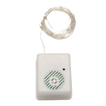 DIY Christmas Sound Sensor with LED String Decorative Lights Christmas Music Speaker for Party Xmas Tree Deco Warm White