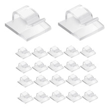 100 Pc Outdoor Light Clips for String Lights Self Adhesive  Cable Hooks Wire Clips Hooks Cord Organizer Holder Clear