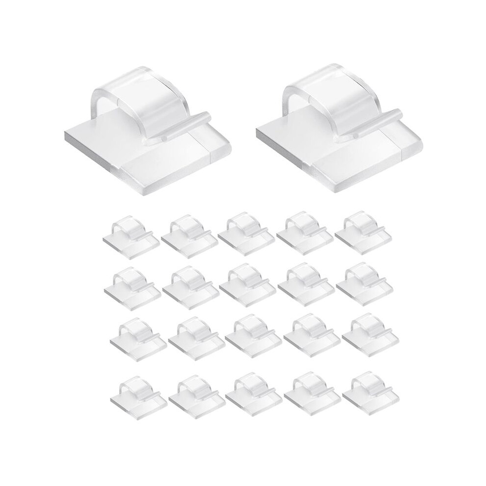 100 Pc Outdoor Light Clips For String Lights Self Adhesive Cable Hooks Wire Clips Hooks Cord Organizer Holder Clear 4711494764663