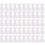 50 Pcs Clear Plastic Vertical Name Tag Badge ID Card Holders 1