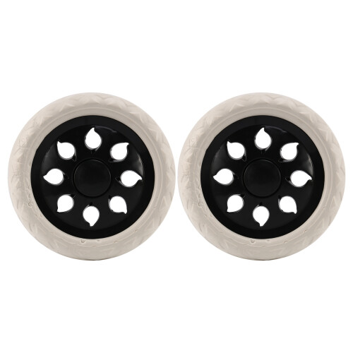 2 Pcs Noir blanc Hot Design Roue chariot a bagages  Roues