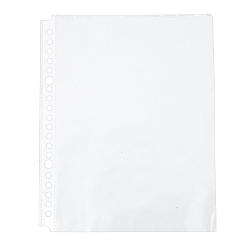 Pack of 200 A5 Clear Punched Pockets - Plastic  Folders