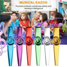 Set of 6 Colors Metal Kazoo Musical Instruments Good Companion for A Guitar Ukulele Great Gift for Kids Music Lovers