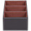 1pcs Leather Remote control CD organizer phone desktop Storage Box(Brown) 4