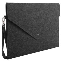 Dark Grey 1PC Simple A4  Capacity Document Bag Pad Business Briefcase File Folders Chemical  Filing Products