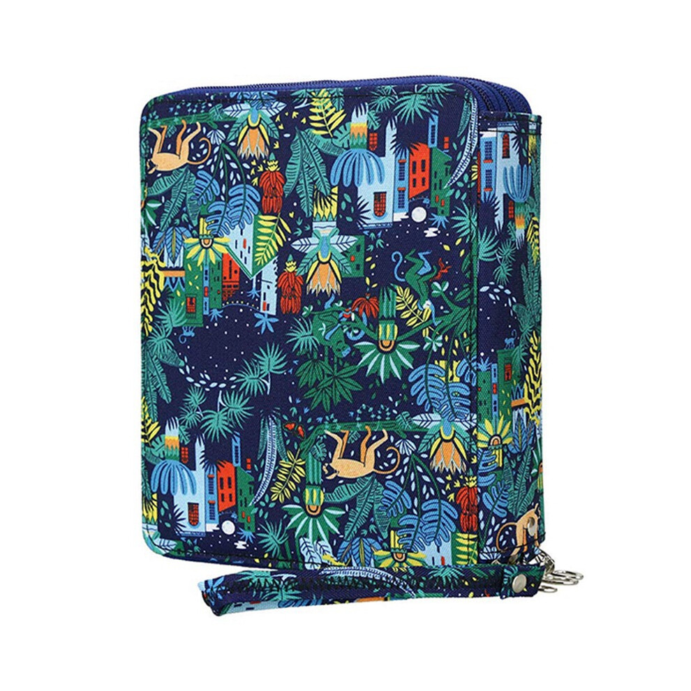Torribaly 120 Slots Colored Pencil Case Oxford Fabric Pen Case With Compartments Pencil Holder For Watercolor Pencils(Monkey)