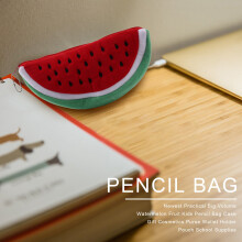 1 Pc Newest Practical Volume Watermelon Fruit Kids Pencil Bag Case Gift Cosmetics Purse Wallet Holder Pouch School Supplies