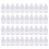 40 PCS 2 Oz 60 Ml Clear Refillable Flip Top PET Plastic Travel Bottle Container 1