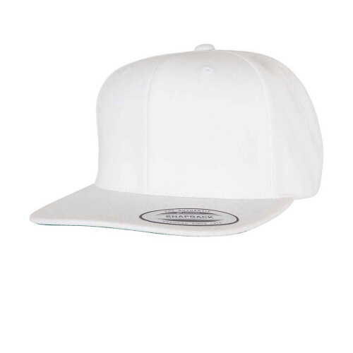 (One Size, White) Flexfit Mens Classic Snapback Cap