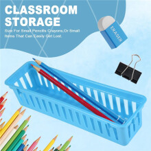 Classroom Pencil Organizer Pencil Basket or Crayon Basket, Variety Colors, Random Colors (10 Pack)