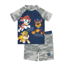 (5-6 Years, Grey) Paw Patrol Boys Camo Two-Piece Swimsuit
