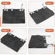 Scuba Diving Heavy Duty SMB Booy Bag Mesh Förvaringsficka för Dykning Marine Boat Kajak Pouch med 2 SS Snap Krokar