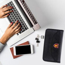 Portable Fireproof & Waterproof Document Envelope File Folder Cash Pouch Valuables Money Bag Anti-Signal Bag