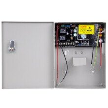 HFeng Access Control Power Supply Box DC12V 5A Output AC 90V-260V Input UPS Back-up Emergency Source/Battery Box with Keys for Door Access Entry